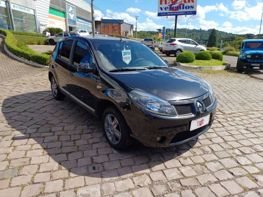 RENAULT - SANDERO - 2009/2010 - Preta - R$ 23.000,00